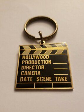 Hollywood Directors Clapboard Clapper Board Movie Keychain Key Ring Bag Charm